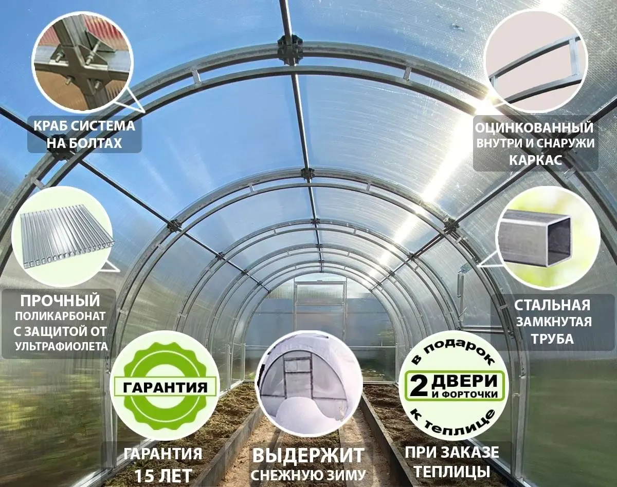 Теплицы из поликарбоната в Краснодаре Теплицы в Краснодаре